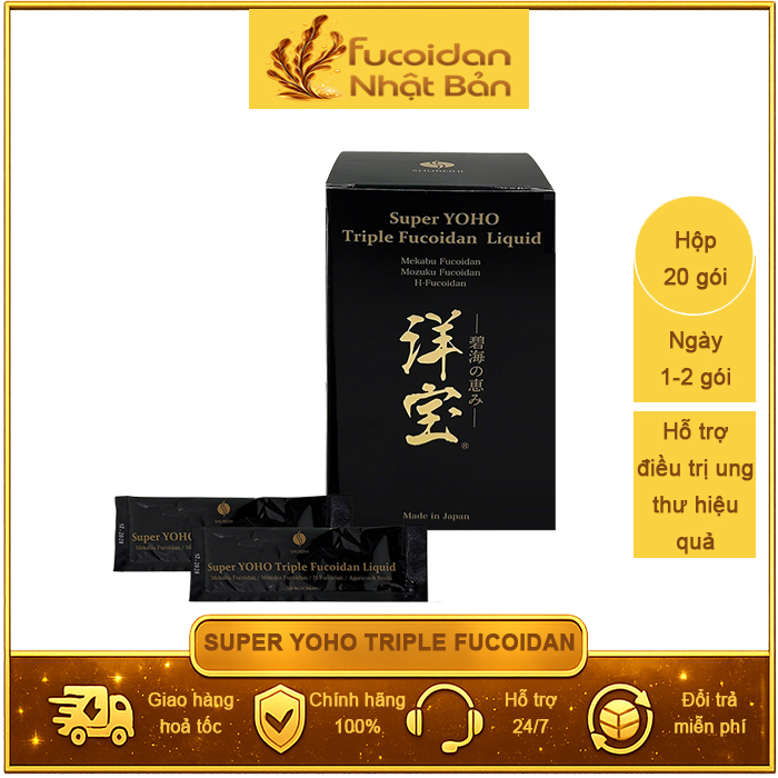 Super Yoho Triple Fucoidan Dạng Nước. Hộp nhỏ 20 gói