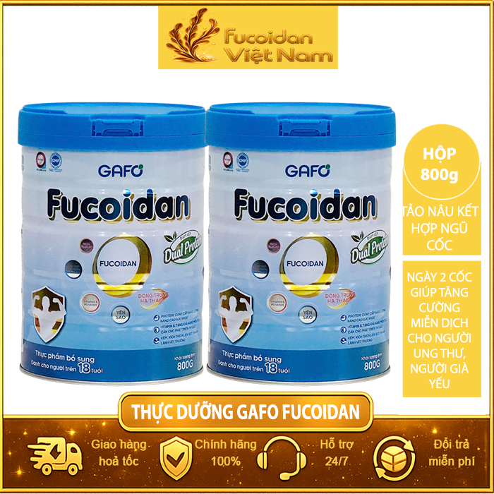 Combo 2 Hộp Thực phẩm bổ sung Gafo Fucoidan. Mỗi Hộp 800g