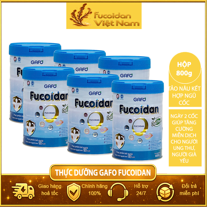Combo 6 Hộp Thực phẩm bổ sung Gafo Fucoidan. Mỗi Hộp 800g